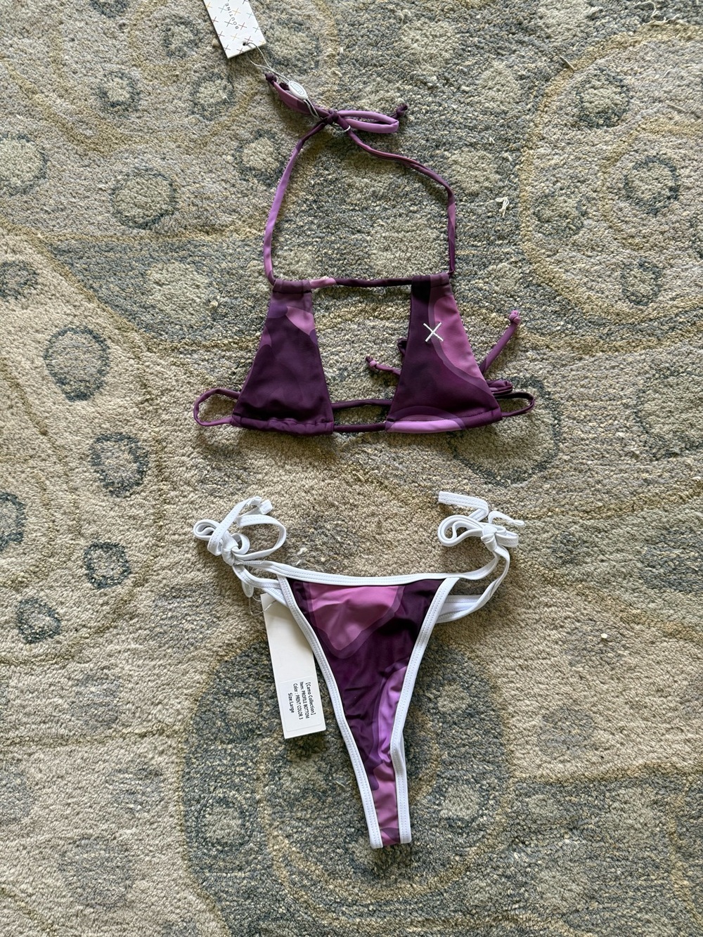 Boutine LA Violet Camo Profile Bottom & Violet Camo See-Saw Top - Picture 3 of 5